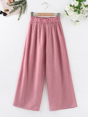 Girls' Loose Pants Straight Leg Wide Leg Pants