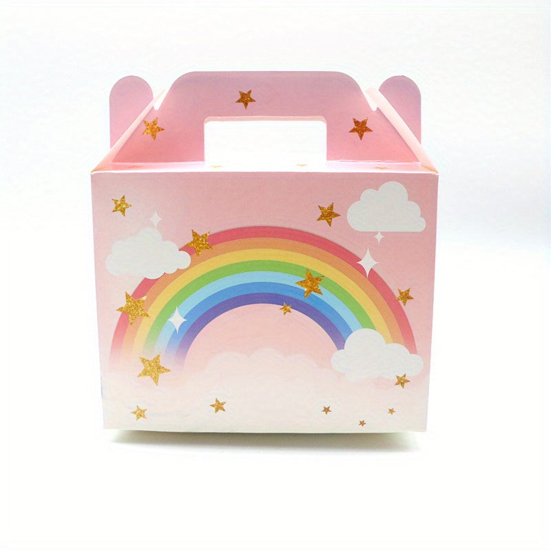 6pcs Unicorn Gift Boxes Snack Boxes for Birthday Party