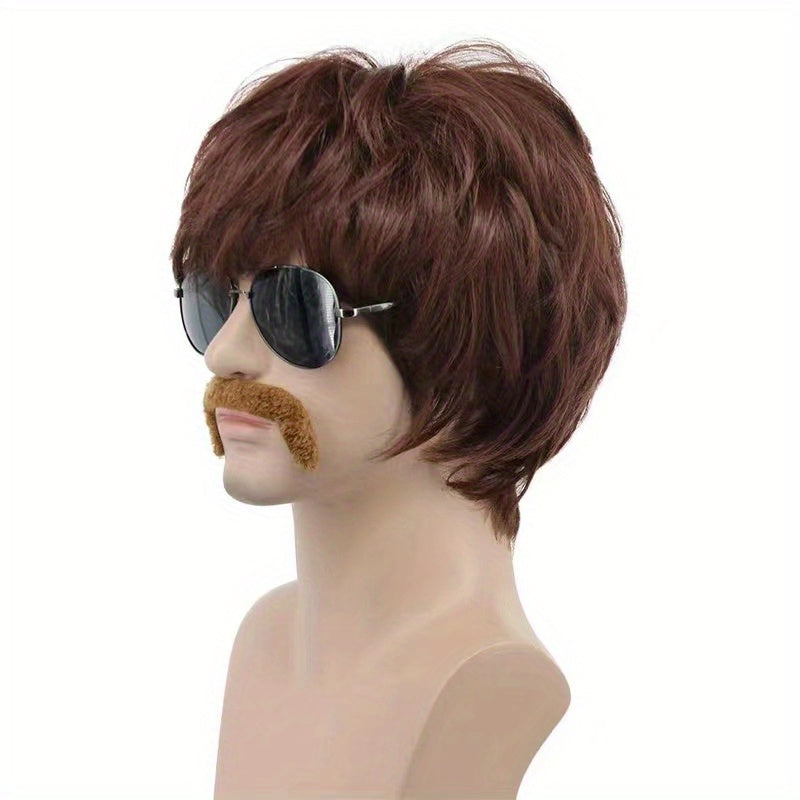 Men's Wig & Beard & Sunglasses Costume Accessories