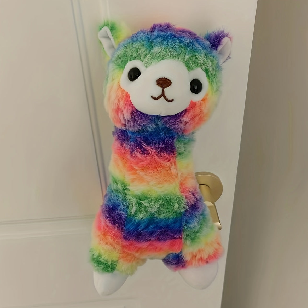Rainbow Alpaca Plush Toys Soft Wool Throw Pillows Home Decorations