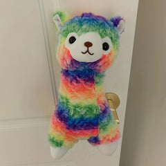 Rainbow Alpaca Plush Toys Soft Wool Throw Pillows Home Decorations