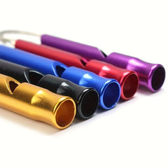 5pcs Survival Whistle Outdoor Training Keychain Lifesaving Kit