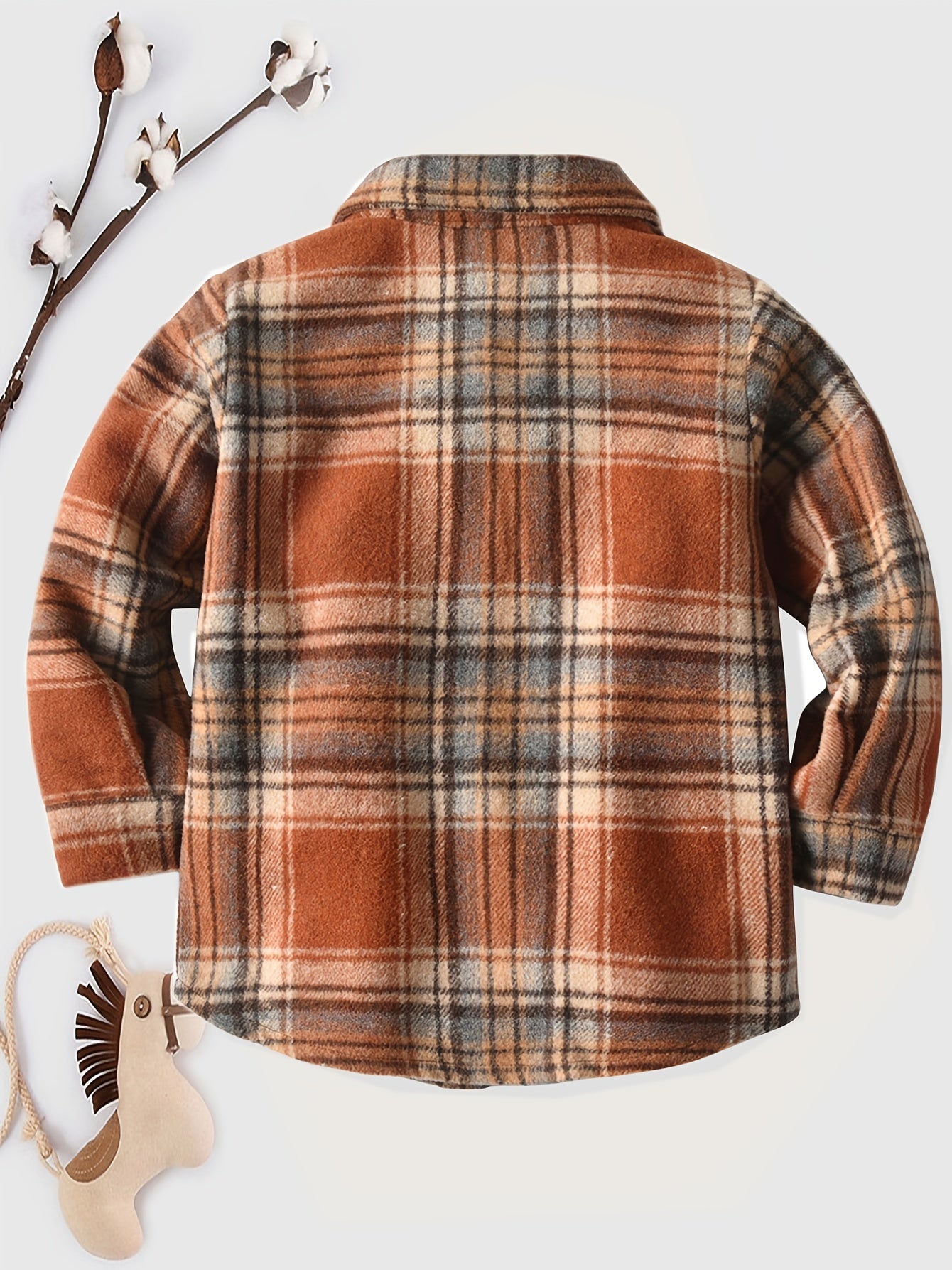 Toddler Boys Plaid Winter Jacket Kids Clothes