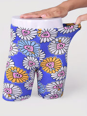 Girls Flowers Graphic Elastic Waist Cropped Legging Set