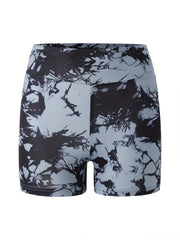 Tie Dye Seamless High Waist Yoga Cycling Shorts