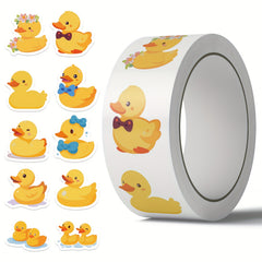 500pcs Duck Stickers Roll Vinyl Stickers Scrapbook Journaling Laptop Bumper