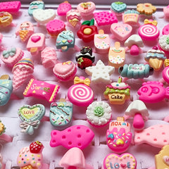 10pcs Girls Multicolor Food Fruit Animal Ring Princess Dress Up Accessory Set