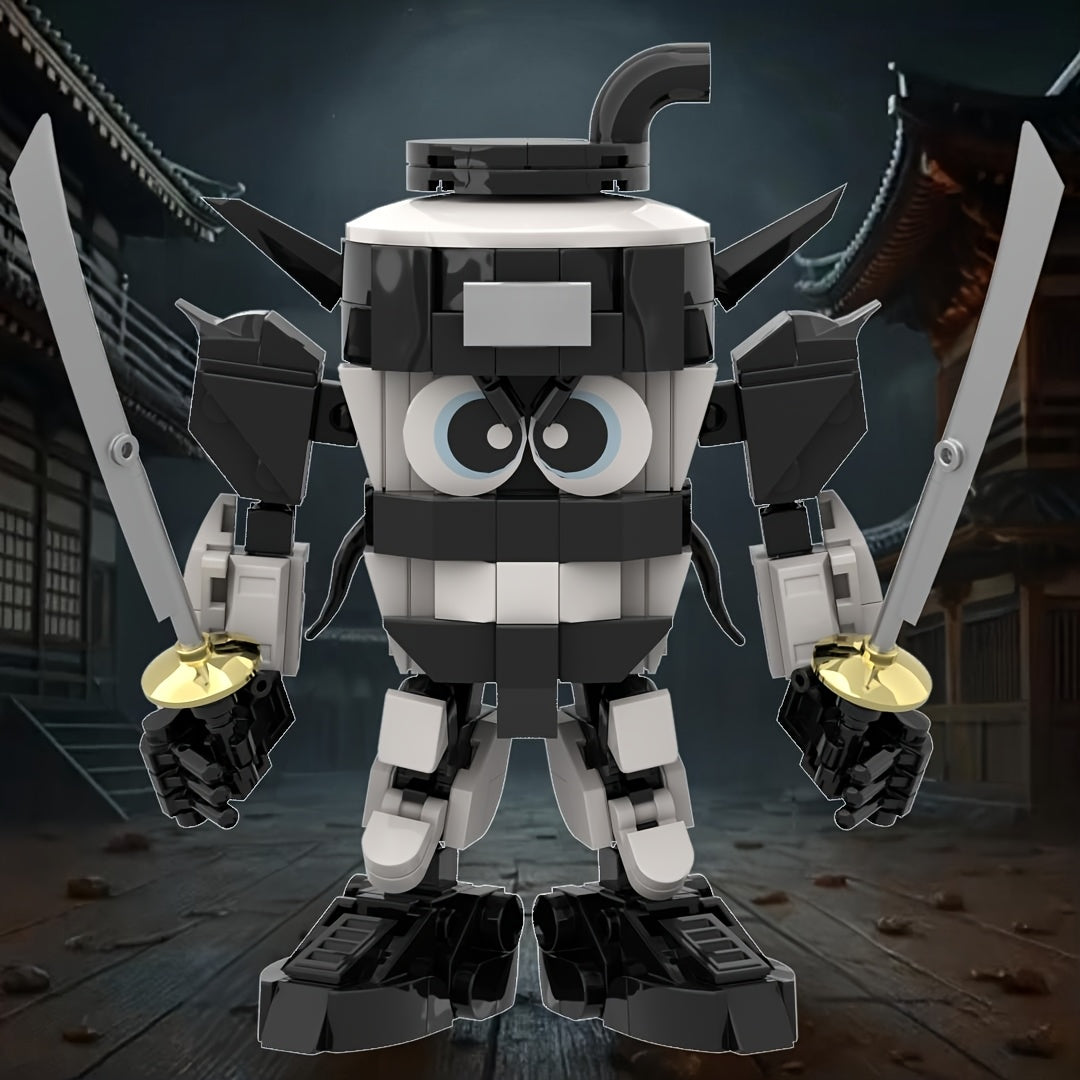 Mythical Samurai Mech Building Kit MOC Fantasy Warrior Model DIY Display Gift