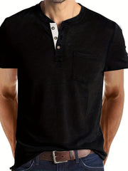 Men's V Neck Short Sleeve T Shirt for Summer