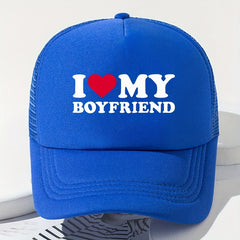 Fashionable Printed Mesh Baseball Cap Sunscreen Peaked Cap
