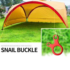 Windproof Rope Buckle for Camping and Hiking 3 Holes Anti Slip