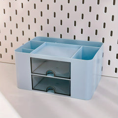 Two Tone Stationery Storage Box for Office Desk Holder