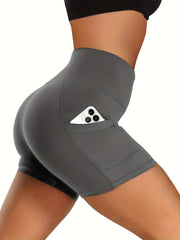Women's Biker Shorts with Pockets for Running