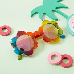 Kids Sunflower Sunglasses with Case