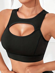 Sleeveless Hollow Out Sports Bra Quick Dry Top