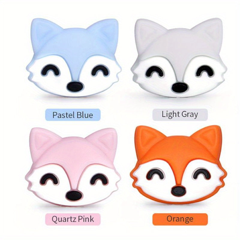 Silicone Teether DIY Necklace Bracelet Bead Set Fox Head