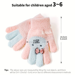 Children's Winter Warm Keeping Gloves - Suitable For 3-6 Years Old