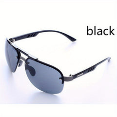 UV 400 Protection Rimless Sunglasses Men's Driving Glasses