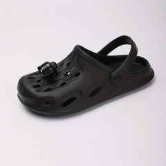Men's Breathable Non Slip Clogs With Night Light Charm