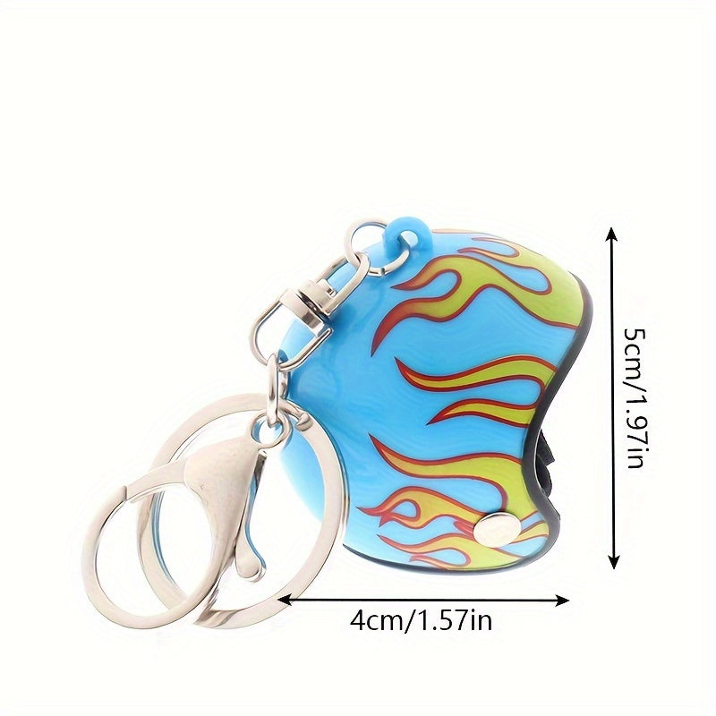 Mini Motorcycle Helmet Keychain Bag Pendant Decoration