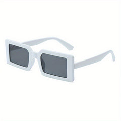 Square Small Thick Frame Sunglasses Solid Outdoor Sunshade Glasses