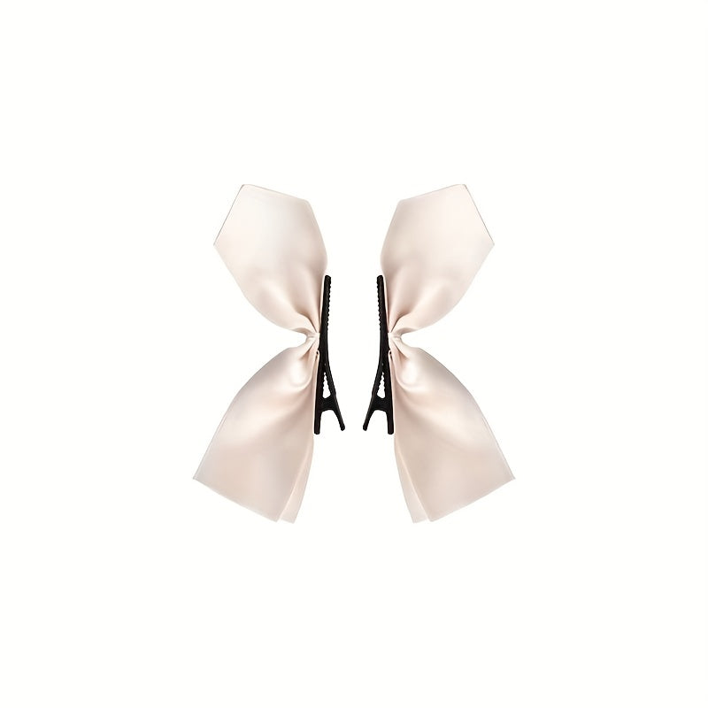 2pcs Girls Sweet Bow Hair Clip Hair Accessories Sets