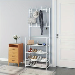 Floor Standing Storage Shoe Rack Shoe And Hat Rack Storage Rack Coat Rack