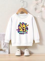 OERYUI Creative Jazz Graphic Sweatshirt for Kids