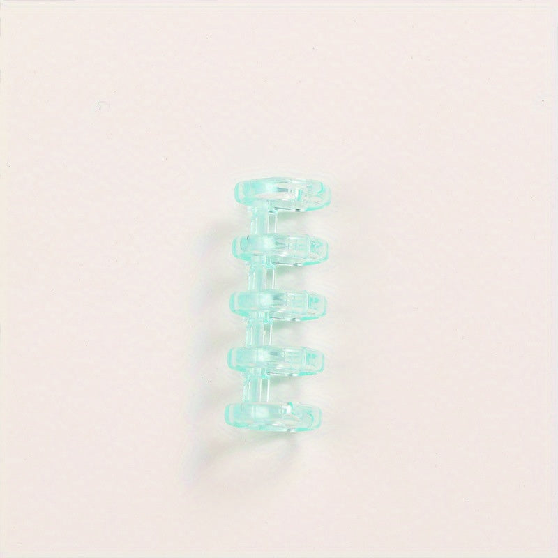 DIY 5 Hole Loose Leaf Buckle Ring Clip Coil Binding Strip Cover