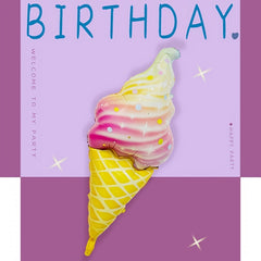 Ice Cream Balloon Toys in 3 Sizes for Party Wedding Birthday Celebration
