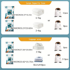 Large Vacuum Compression Bag Dustproof Pouch Travel Clothes Bag