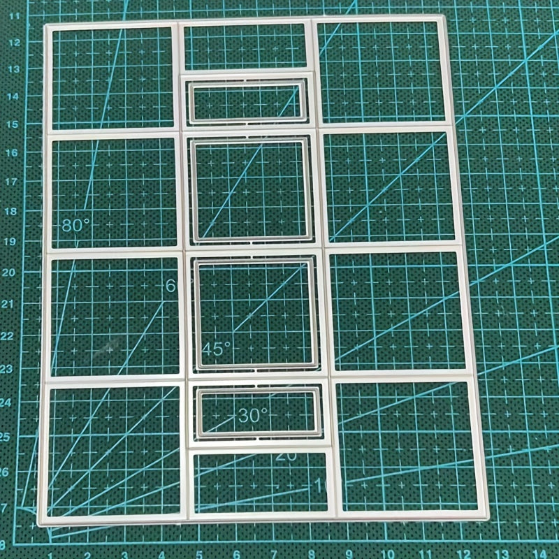 Metal Rectangular Cutting Dies Embossing Stencils Template For DIY Craft