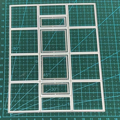 Metal Rectangular Cutting Dies Embossing Stencils Template For DIY Craft