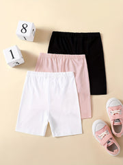 Toddler Girls Elastic Waist Safety Shorts Leggings Under Skirt Dress