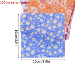 60/100pcs 9x9 Cotton Cloth Set DIY Floral Doll Patchwork Handcraft