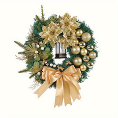 1pc Golden Christmas Ball Wreath Christmas Hanging Decorations