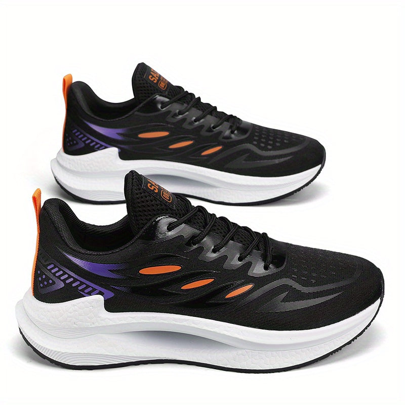 Men's Lace up Sneakers Athletic Shoes Shock absorbing And Breathable