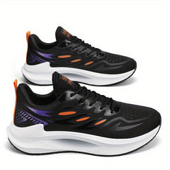 Men's Lace up Sneakers Athletic Shoes Shock absorbing And Breathable