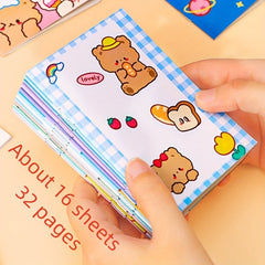 5 Pcs Cartoon Plan Notebook For Elementary School, Small Gift, Birthday Gift