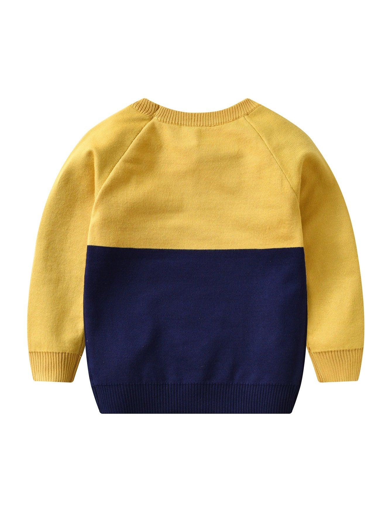 Kids Lion Print Knitted Winter Sweater