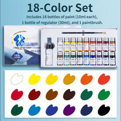 Waterproof Fabric Paint Set 36 Colors Clothes Professional Textile Pigments Kit