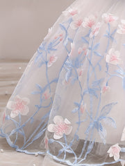 Baby Girls Floral Embroidery Sleeveless Dress