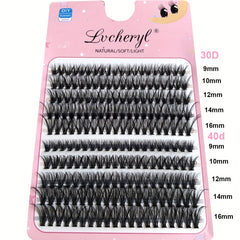 200Pcs 30D 40D Mixed Eyelash Extensions D Curling Cluster Lashes