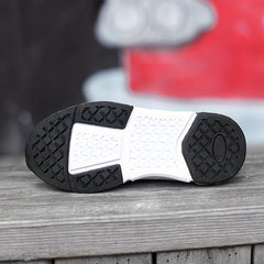 Boy's Slip On Sock Shoes Breathable Woven Knit Sneakers For Outdoor Walking