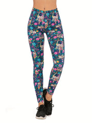 Leopard Print Leggings Slim Long Casual Bottoms