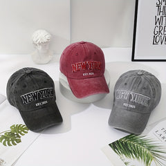 Vintage Embroidered Peaked Cap Unisex Baseball Cap