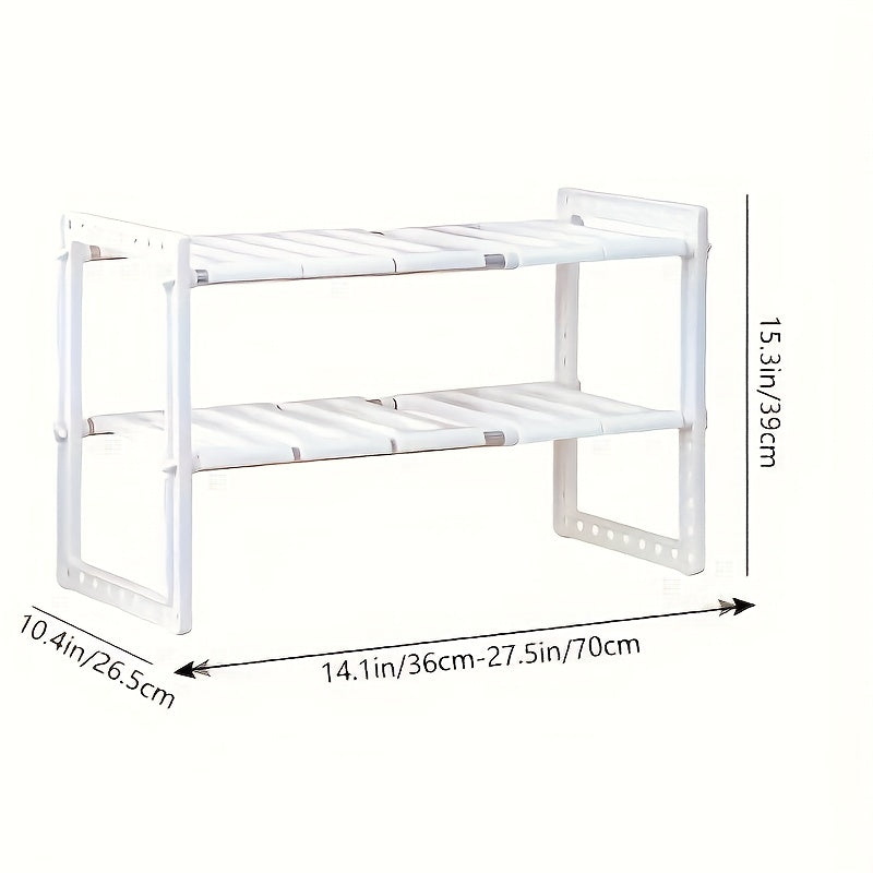 1pc Stainless Steel Storage Rack Shoe Rack Cabinet Holder Home Closet Organizer
