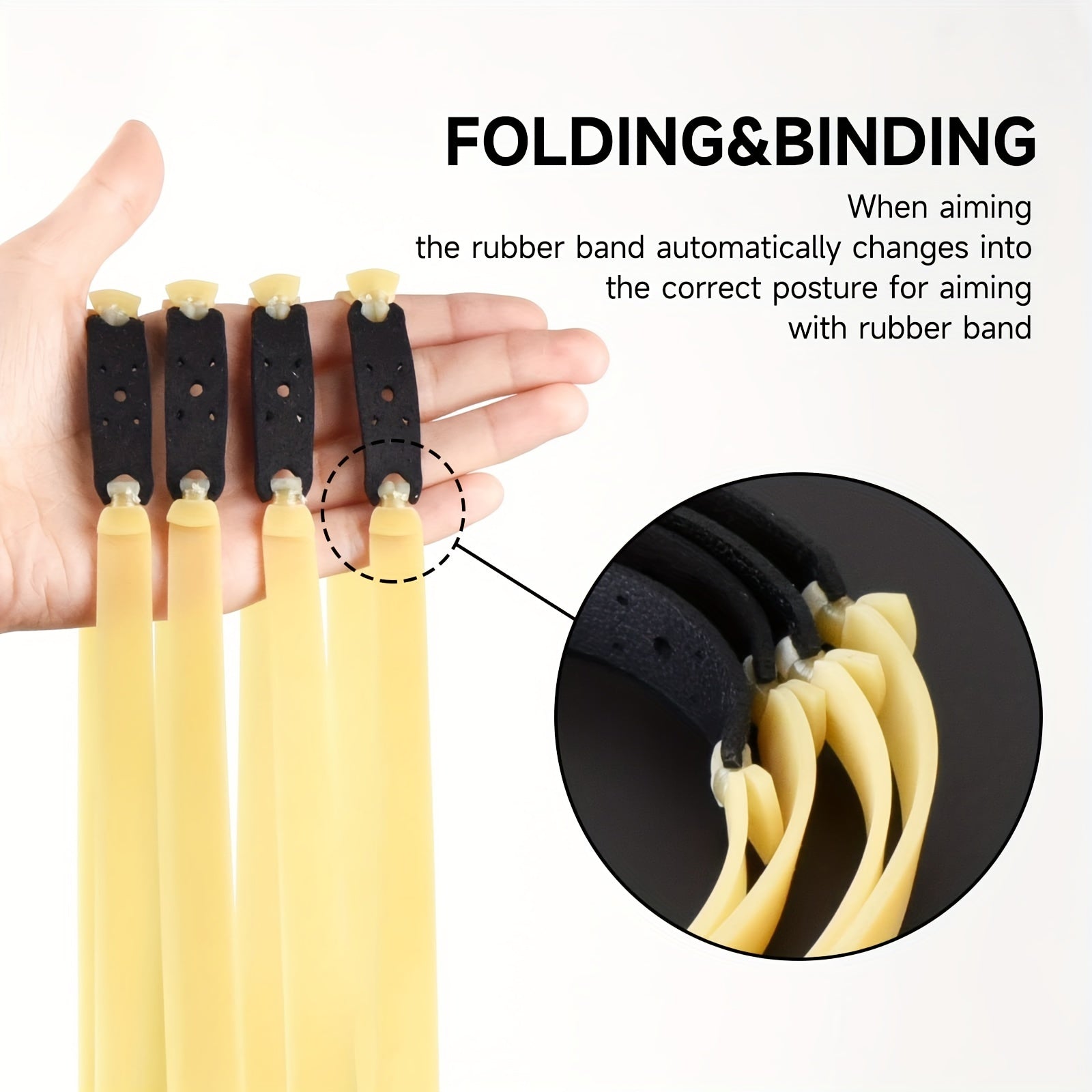 10pcs 2mm Slingshot Elastic Replacement Bands for Shooting Games