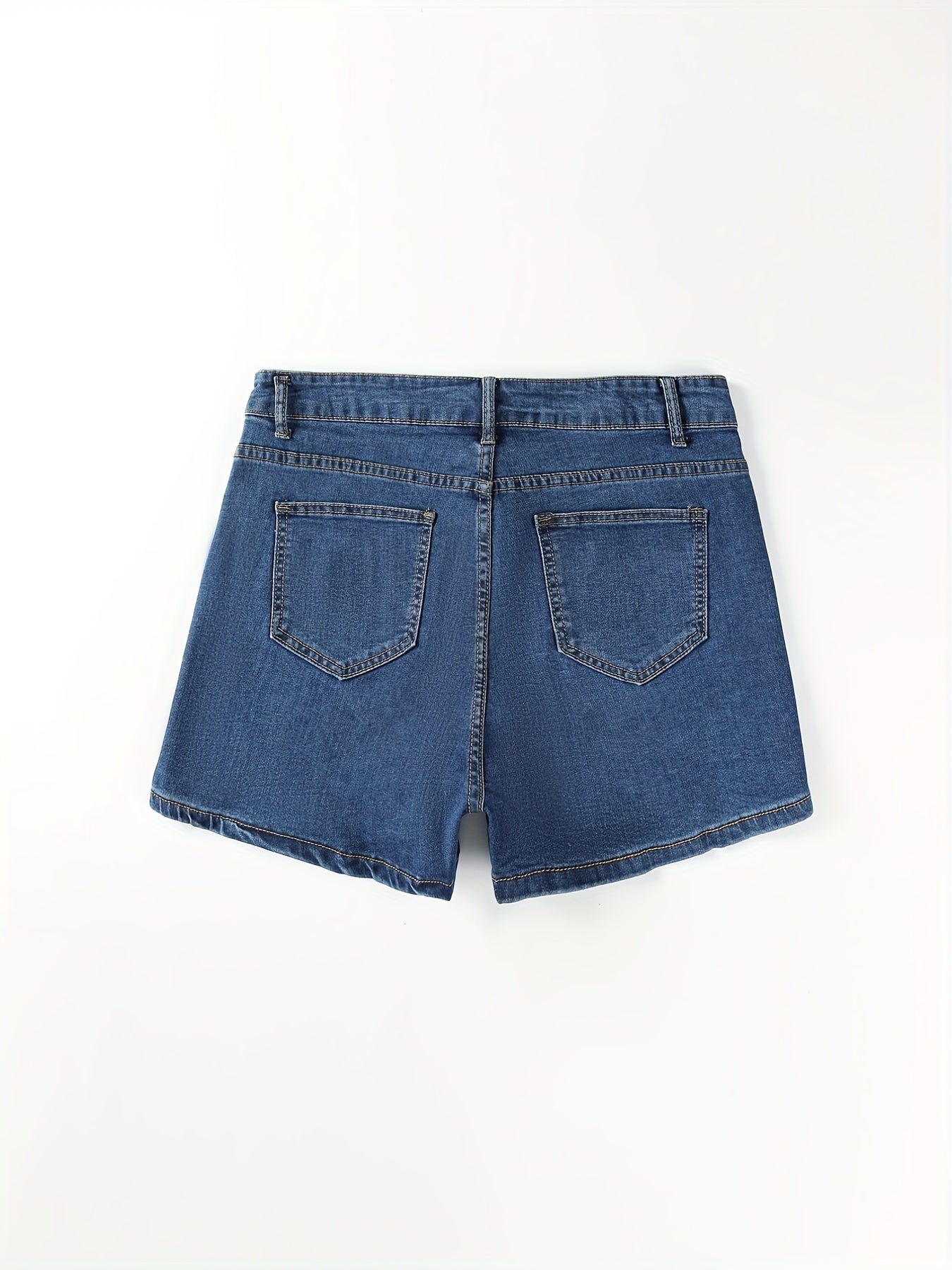 Women's Plus Daisy Embroidered Denim Shorts