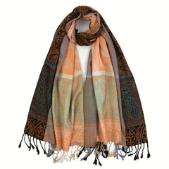 Colorful Plaid Pattern Scarf Viscose Scarves For Women & Girls